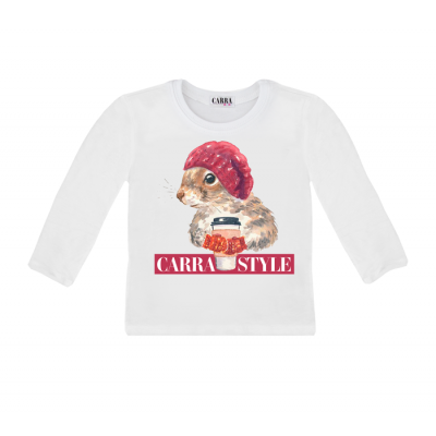 Carra Nestled Squirrel детска блуза